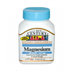Магнезій 250 мг 110 таблеток | 21st Century 