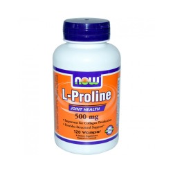 L-Proline 500 мг 120 капсули | Now Foods 